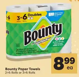 Quality Foods Bounty Paper Towels offer