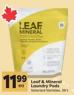 Quality Foods Leaf & Mineral Laundry Pods offer
