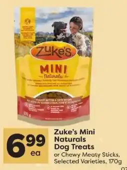 Quality Foods Zuke's mini naturals dog treats offer