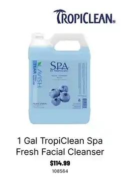 Ren’s Pets Depot 1 Gal TropiClean Spa Fresh Facial Cleanser offer