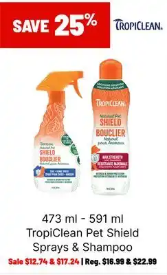 Ren’s Pets Depot TropiClean Pet Shield Sprays & Shampoo offer