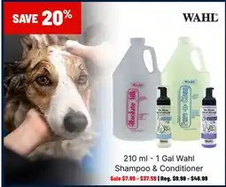 Ren’s Pets Depot 210 ml - 1 Gal Wahl Shampoo & Conditioner offer