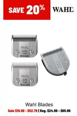 Ren’s Pets Depot Wahl Blades offer