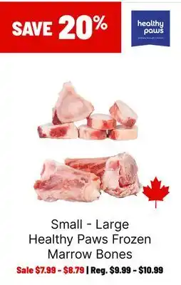 Ren’s Pets Depot Healthy Paws Frozen Marrow Bones offer
