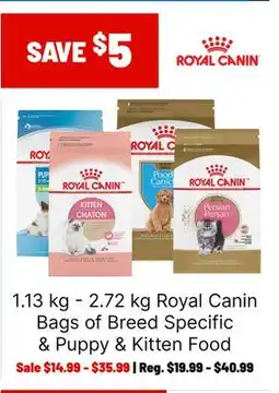 Ren’s Pets Depot Royal Canin Bags of Breed Specific & Puppy & Kitten Food offer