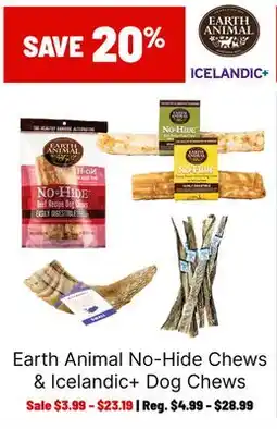Ren’s Pets Depot Earth Animal No-Hide Chews & Icelandic+ Dog Chews offer