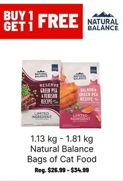Ren’s Pets Depot Natural Balance Bags of Cat Food offer