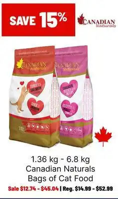 Ren’s Pets Depot Canadian Naturals Bags of Cat Food offer