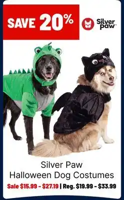 Ren’s Pets Depot Silver Paw Halloween Dog Costumes offer