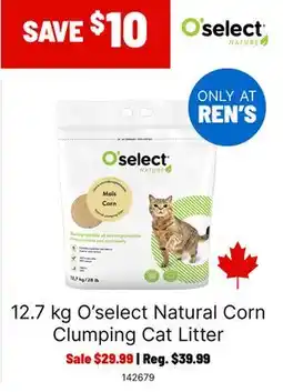 Ren’s Pets Depot O'select Natural Corn Clumping Cat Litter offer