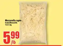 Bonanza Grated Mozzarella offer