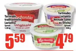 Bonanza Tartinades Lactantia Attitude Santé ou Olivina offer