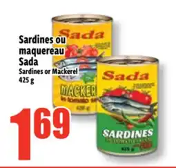 Bonanza Sardines ou maquereau Sada offer