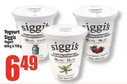 Bonanza Yogourt Siggis offer