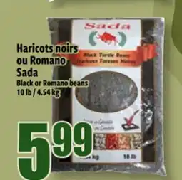 Bonanza Black or Romano beans offer