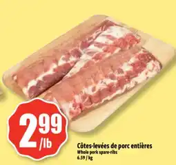 Bonanza Côtes-levées de porc entières offer