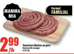 Bonanza Saucisses Barese au porc offer