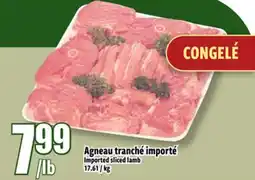 Bonanza Agneau tranché importé offer