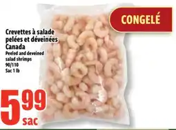 Bonanza Peeled and deveined salad shrimps offer