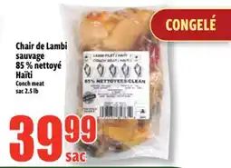 Bonanza Chair de Lambi sauvage 85 % nettoyé Haïti offer