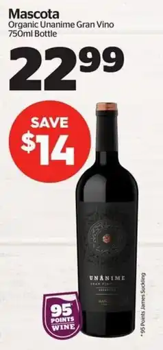 Calgary Co-op Mascota Organic Unanime Gran Vino offer