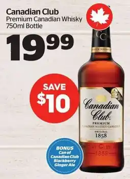 Calgary Co-op Canadian Club Premium Canadian Whisky offer