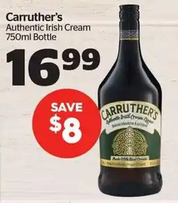 Calgary Co-op Carruther's authentic irish cream offer