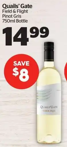 Calgary Co-op Quails' Gate Field & Flight Pinot Gris offer