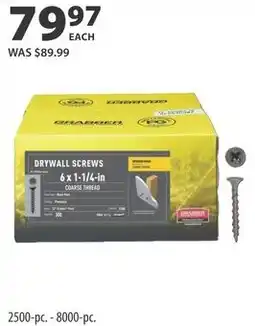 Co-op Glidden drywall screws offer