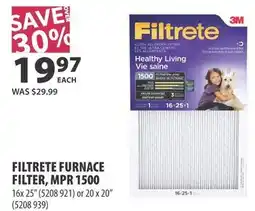 Co-op 3m filtrete furnace filter, mpr 1500 offer