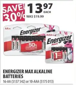 Co-op Energizer max alkaline batteries offer
