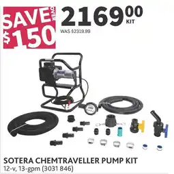 Co-op Sotera chemtraveller pump kit offer