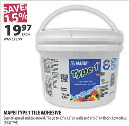 Co-op Mapei type 1 tile adhesive offer