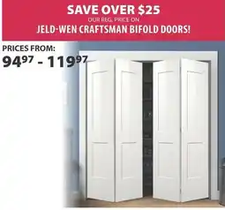 Co-op Jeld-wen craftsman bifold doors offer