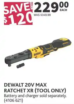 Co-op DeWalt 20v max ratchet xr (tool only) offer