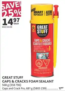 Co-op Great Stuff gaps & cracks foam sealant offer