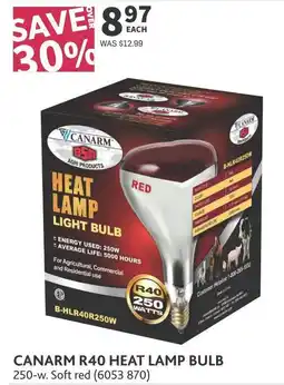 Co-op Canarm r40 heat lamp bulb offer