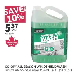 Co-op Co-op all season windshield wash offer