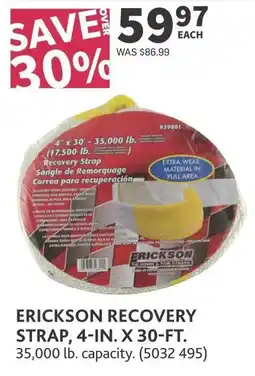 Co-op Erickson recovery strap offer