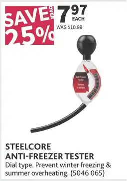 Co-op Steelcore anti-freezer tester offer
