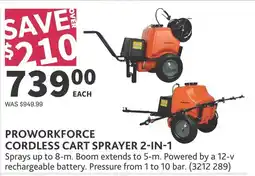Co-op Proworkforce cordless cart sprayer 2-in-1 offer