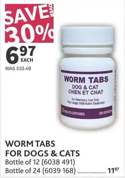 Co-op Worm tabs for dogs & cats offer