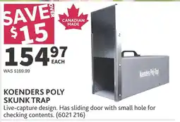 Co-op Koenders poly skunk trap offer