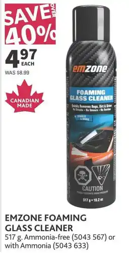 Co-op Emzone foaming glass cleaner offer