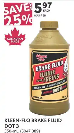 Co-op Kleen-flo brake fluid dot 3 offer