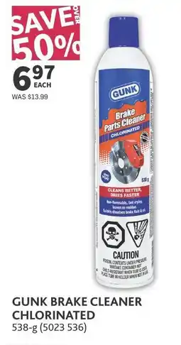 Co-op Gunk brake cleaner chlorinated offer