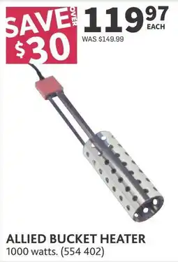 Co-op Allied bucket heater offer