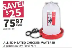 Co-op Allied heated chicken waterer offer