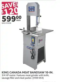 Co-op King canada meat bandsaw 10-in. offer