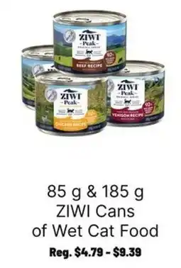 Ren’s Pets Depot Ziwi Cans of Wet Cat Food offer